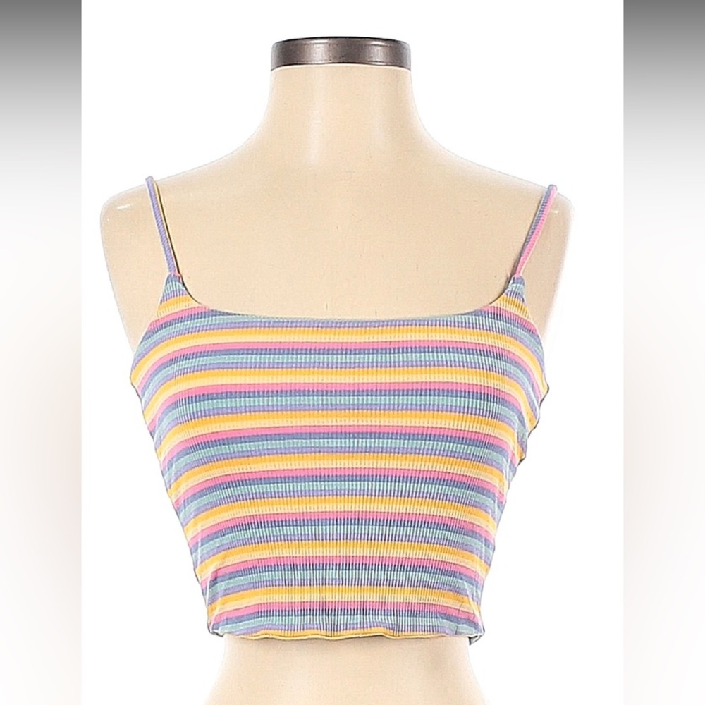 NWOT BP cropped striped cami size XL